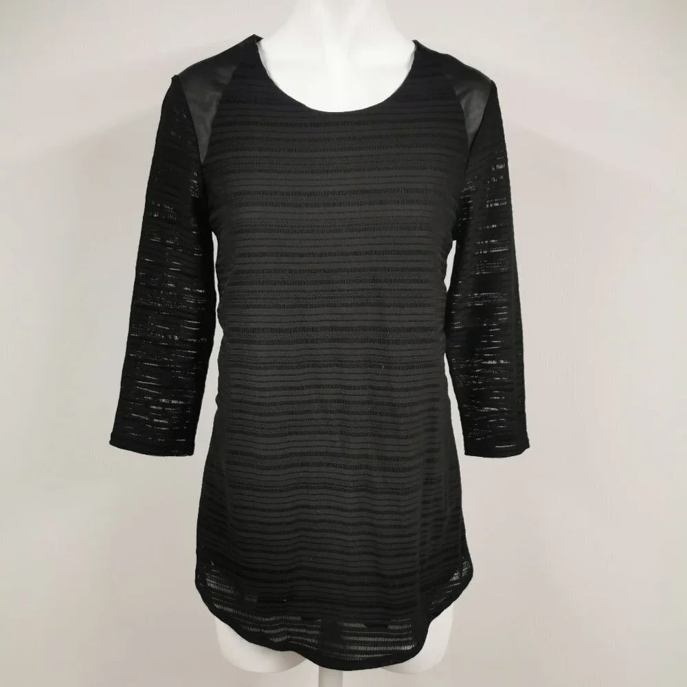 Dynamite Leather Shoulder Top